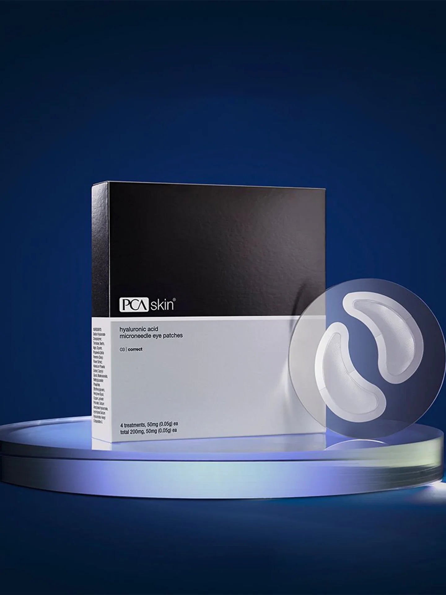 لصقات بالإبر الدقيقة لحول العين بتركيبة حمض الهاليورونيك HA Microneedle Eye Patch