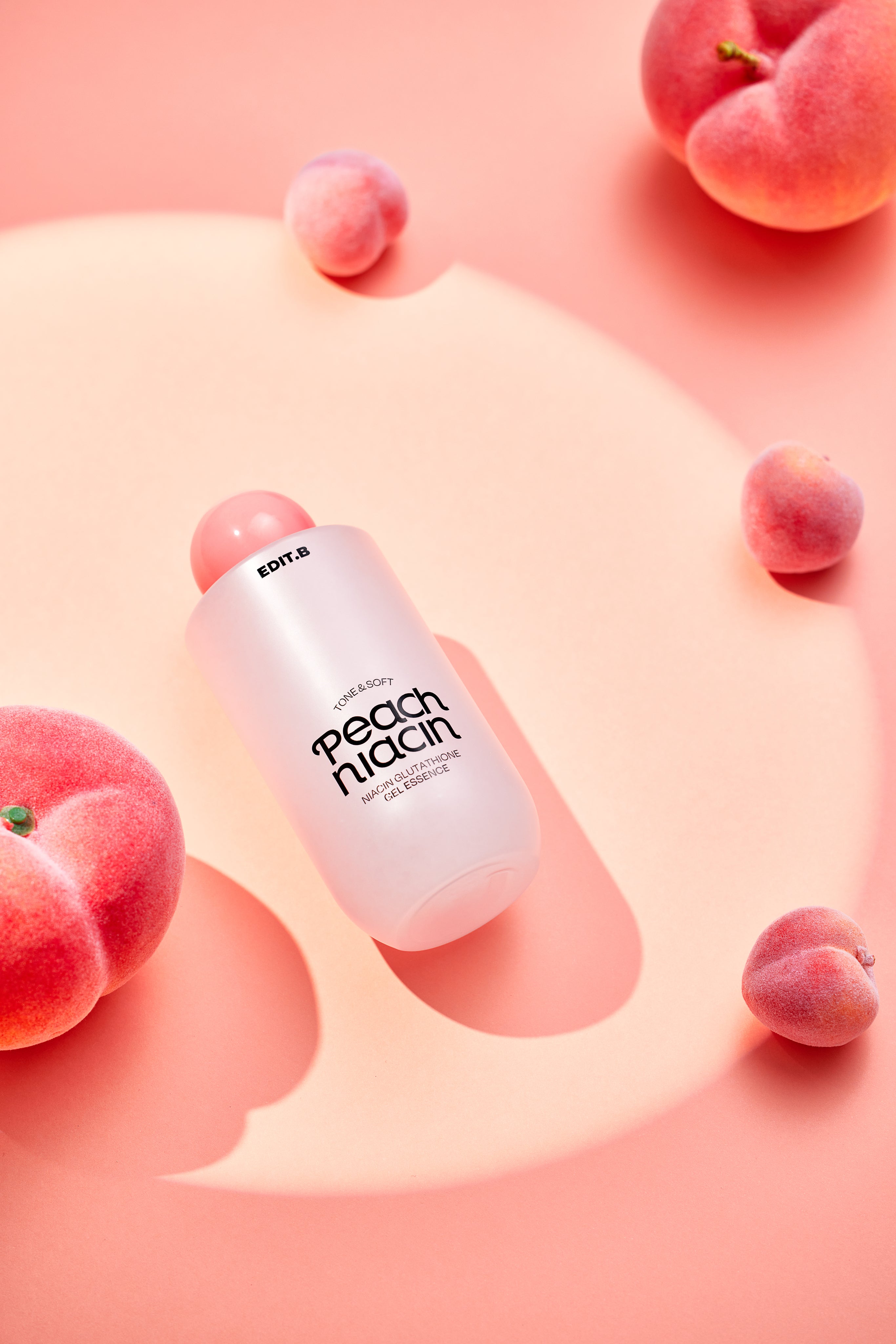 جل تفتيح وتنعيم بالخوخ والنياسيناميد والغلوتاثيون - EDIT.B TONE&SOFT PEACH NIACINAMIDE GLUTATHIONE GEL ESSENCE 200ml