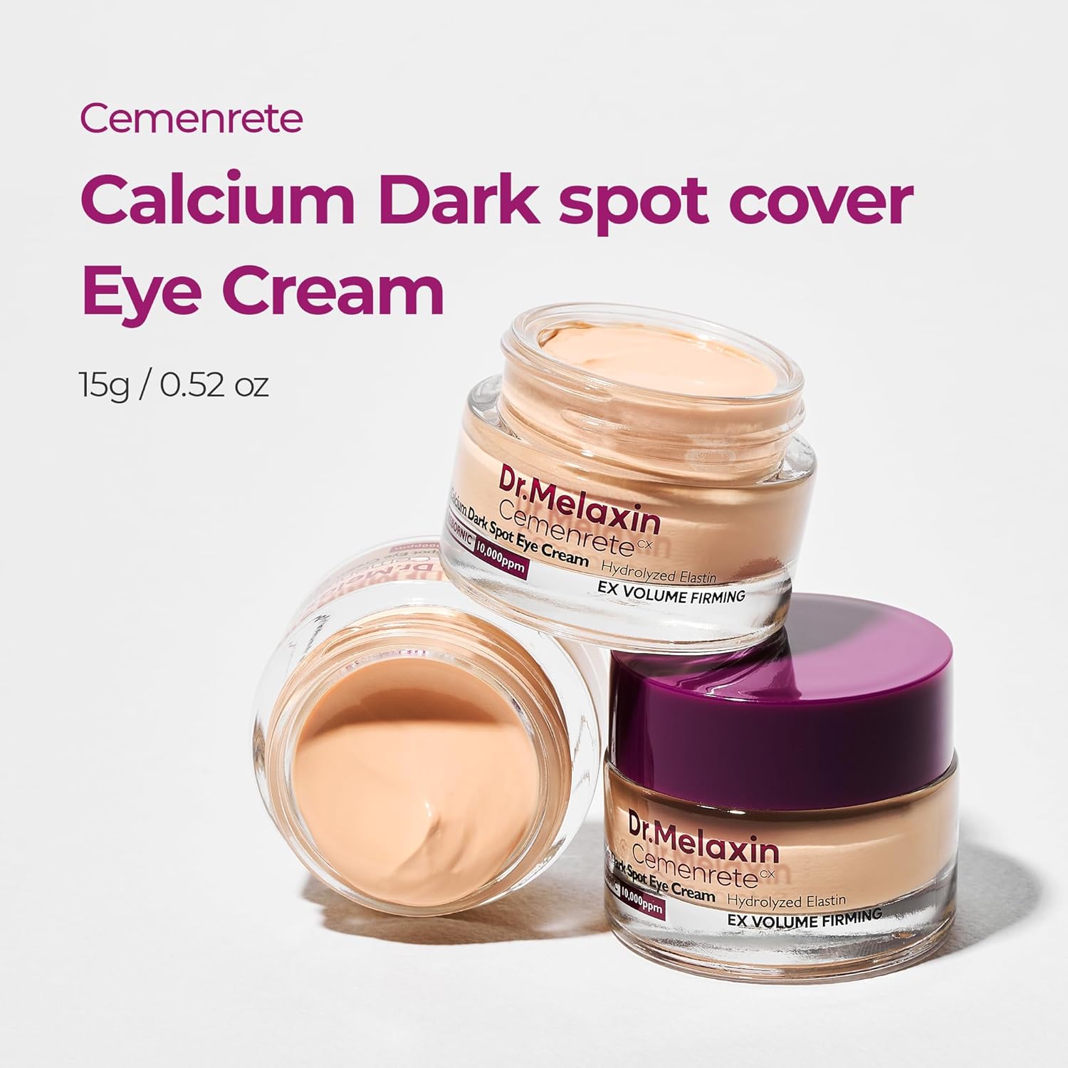 كريم العين لتغطية البقع يقلل البقع الداكنة ويضيء محيط العين - Cemenrete Calcium Dark Spot Eye Cream 15g