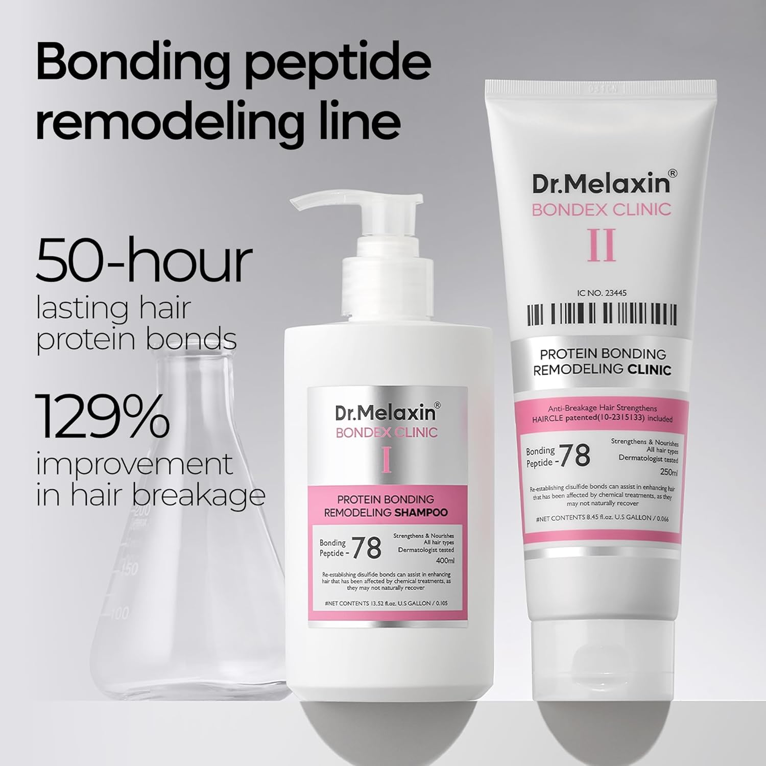 علاج إعادة بناء الشعر يغذي الشعر ويزيد لمعانه ونعومته - Bondex Protein Bonding Remodeling Clinic 250ml