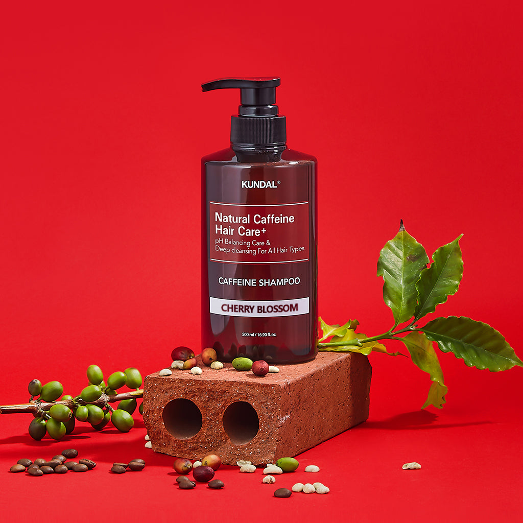 CAFFEINE SHAMPOO CHERRY BLOSSOM 500ml - شامبو بالكافيين – زهر الكرز 500 مل