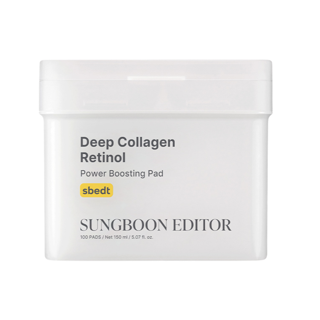 Collagen and retinol cotton pads for skin tightening