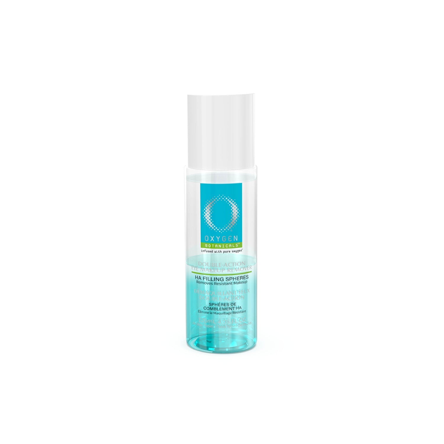 Double Action Eye Make up Remover with HA Filling Spheres - مزيل مكياج للعين مزدوج المفعول مع كرات تعبئة حمض الهيالورونيك ١٢٠ مل