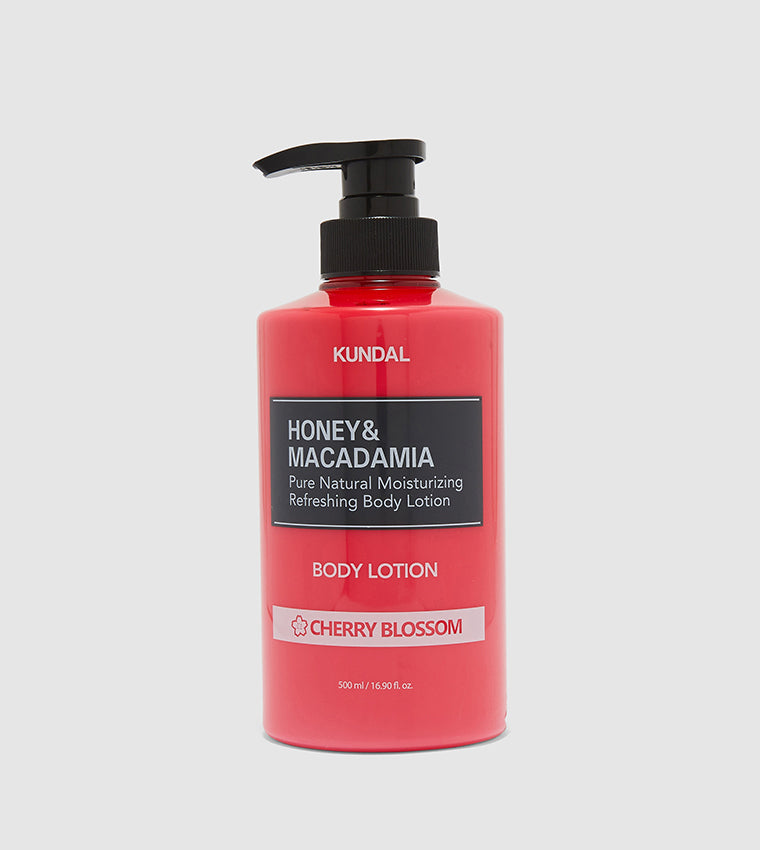 HONEY & MACADAMIA PURE BODY LOTION CHERRY BLOSSOM 500ml - لوشن جسم بالعسل والمكاديميا – زهر الكرز 500 مل