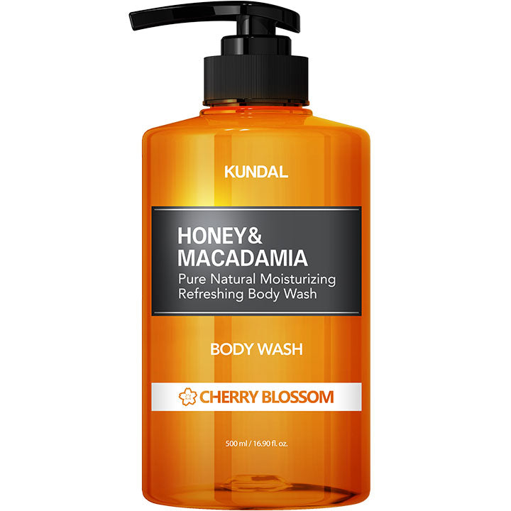 HONEY & MACADAMIA PURE BODY WASH CHERRY BLOSSOM 500ml - غسول جسم بالعسل والمكاديميا – زهر الكرز 500 مل