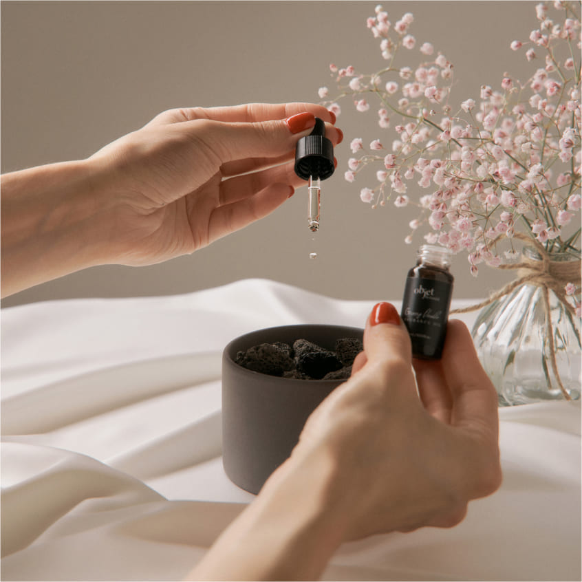 PERFUME  VOLCANIQUE-STONE DIFFUSER Grassy Flower 1ea - معطر حجري فولكانيك ستون – جراسي فلاور 1 قطعة