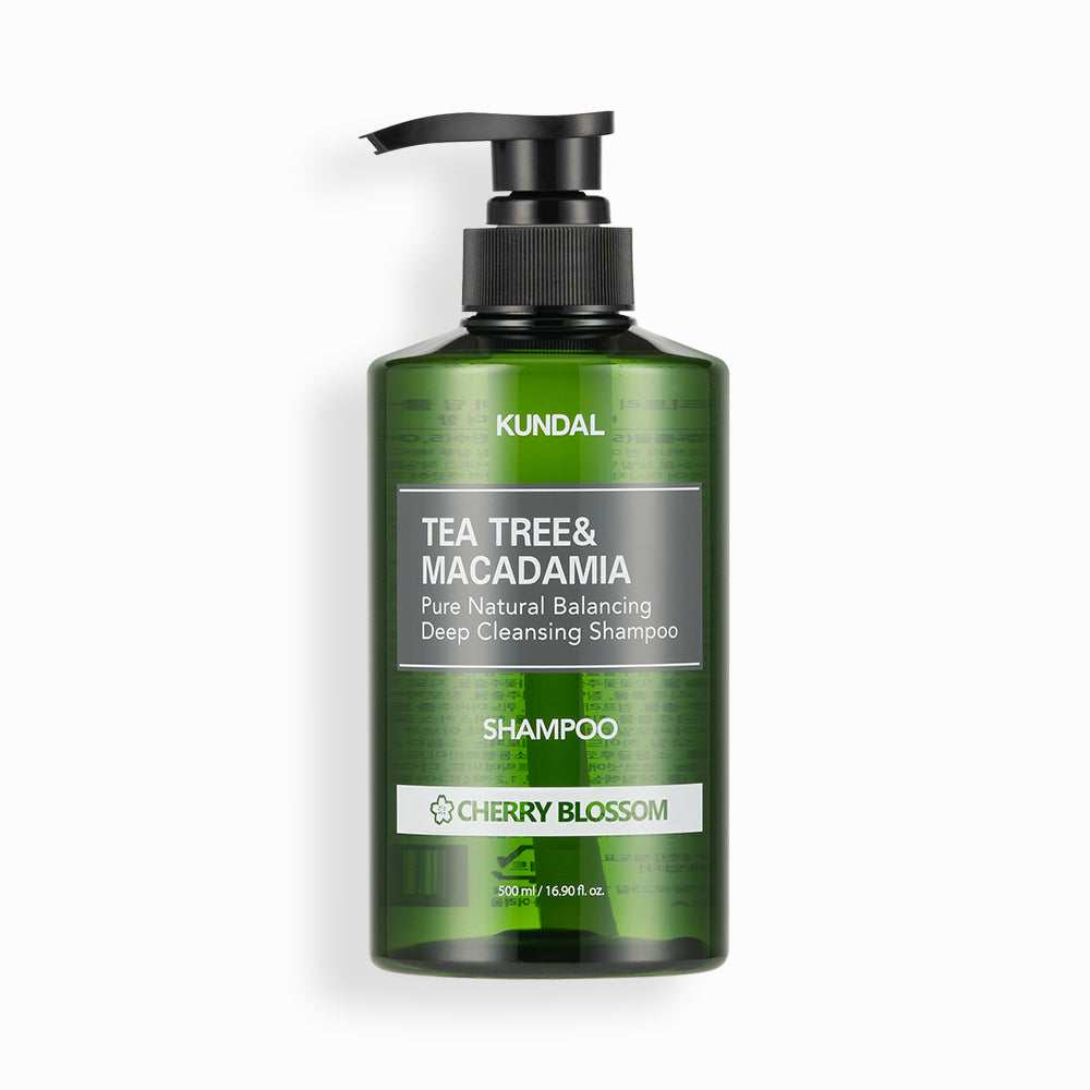 TEA TREE & MACADAMIA DEEP CLEANSING SHAMPOO CHERRY BLOSSOM 500ml - شامبو التنظيف العميق بشجرة الشاي والمكاديميا – زهر الكرز 500 مل