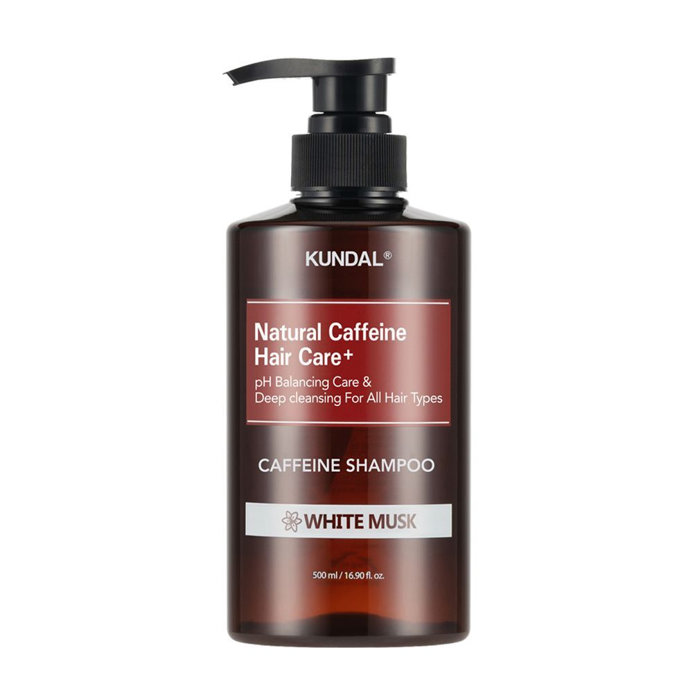 CAFFEINE SHAMPOO WHITE MUSK 500ml - شامبو بالكافيين – بالمسك الأبيض 500 مل